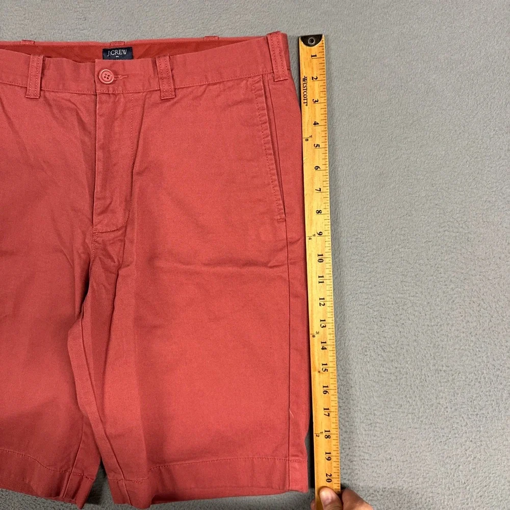 J.Crew Shorts Mens 32 Red Rivington Chino 100% Cotton Twill Preppy NWT New